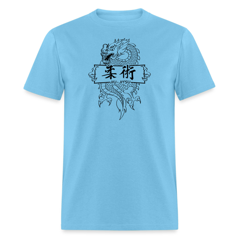 Dragon Jiu-Jitsu Men's T-Shirt - aquatic blue
