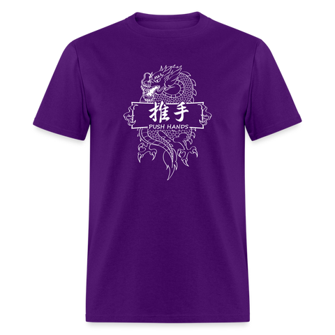 Dragon Push Hands Men's T-Shirt - purple