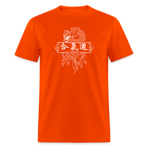 Dragon Aikido Men's T-Shirt - orange
