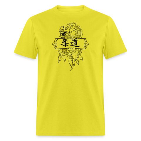 Dragon Judo Men's T-Shirt - yellow