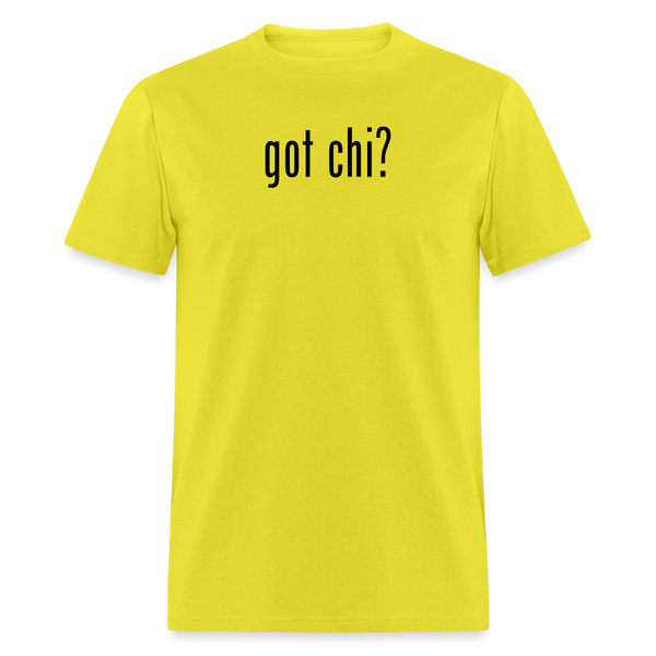 Got Chi? Men's T-Shirt - yellow