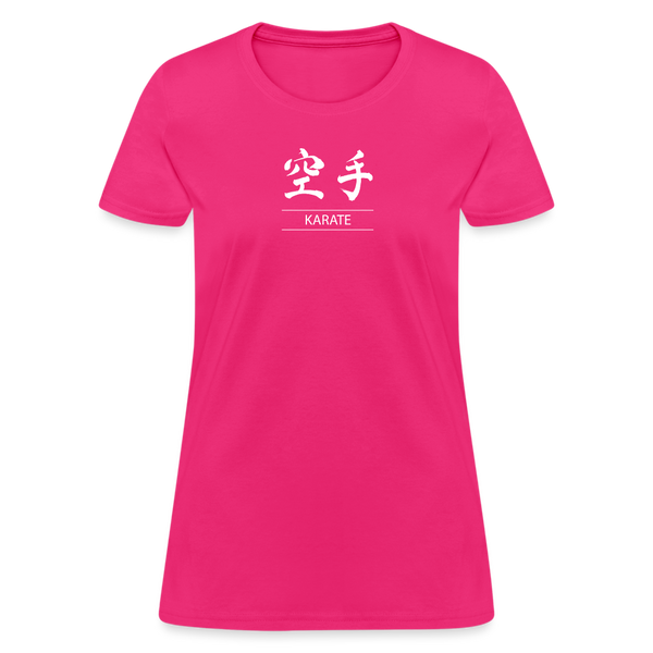 Karate Kanji Women's T-Shirt - fuchsia