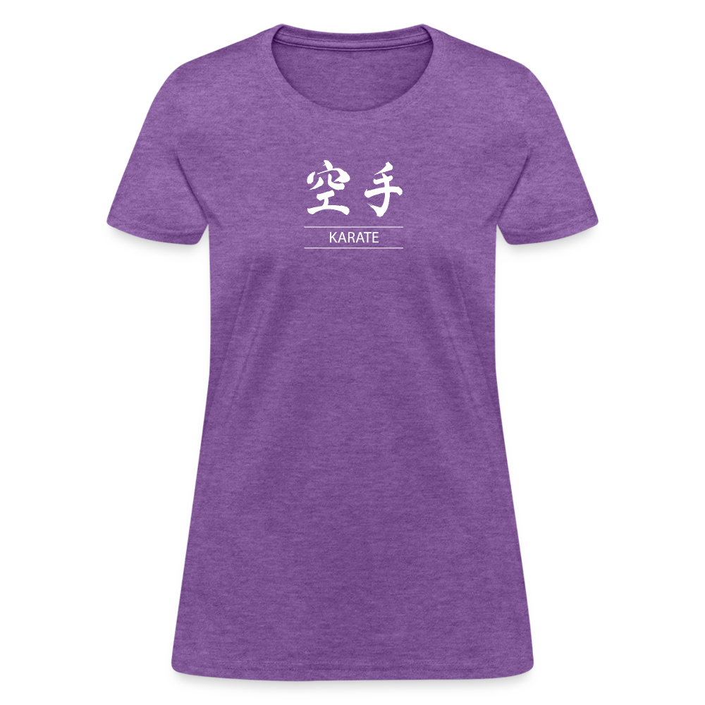 Karate Kanji Women's T-Shirt - purple heather