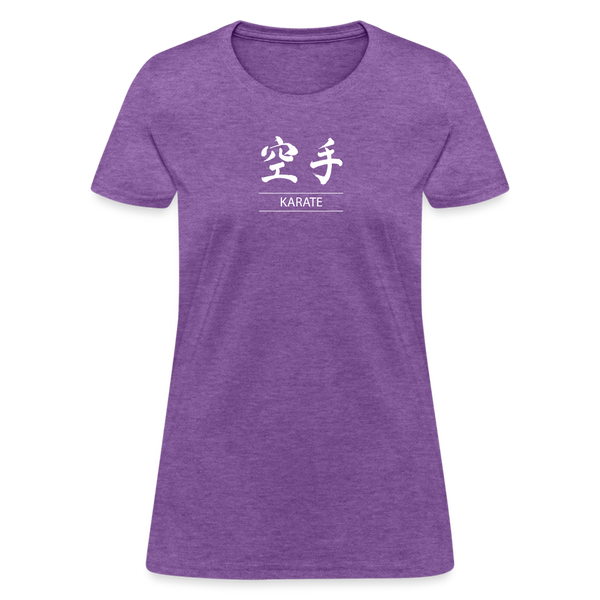 Karate Kanji Women's T-Shirt - purple heather