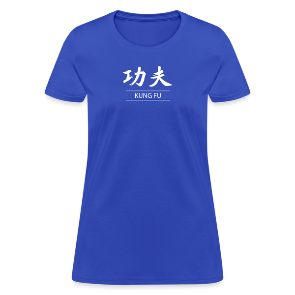 Kung Fu Kanji Women's T-Shirt - royal blue