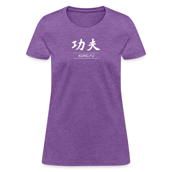 Kung Fu Kanji Women's T-Shirt - purple heather