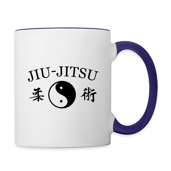 Jiu-Jitsu Coffee Mug - white/cobalt blue