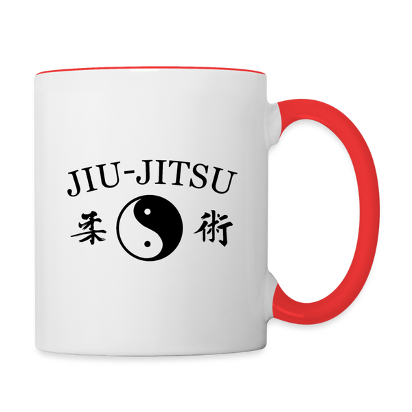 Jiu-Jitsu Coffee Mug - white/red