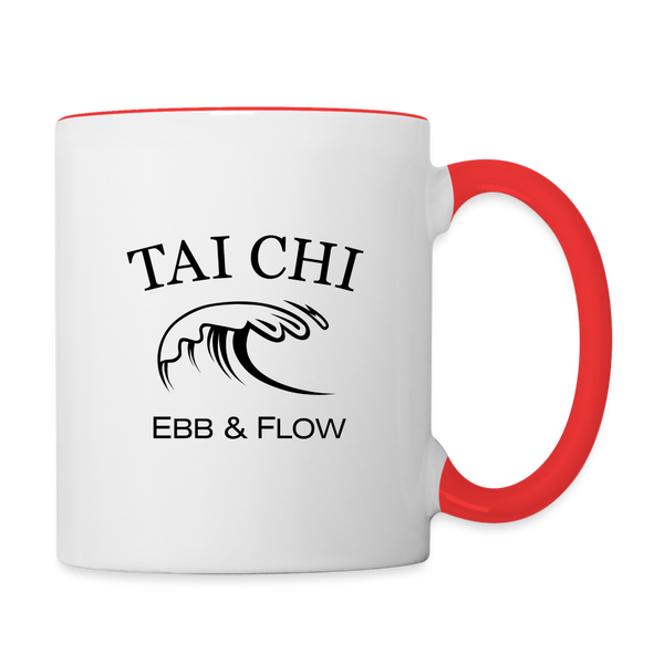 Tai Chi Coffee Mug - white/red
