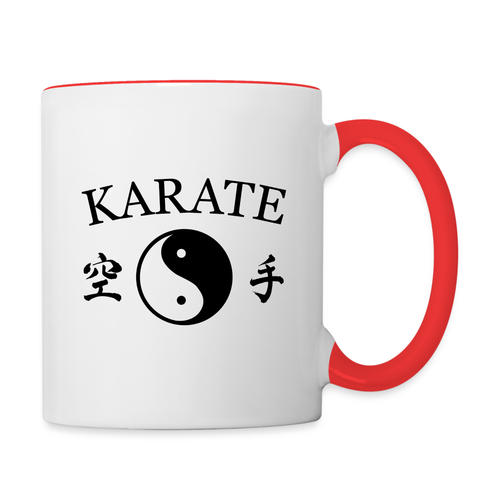 Karate Coffee Mug - white/red
