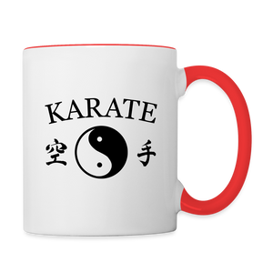 Karate Coffee Mug - white/red