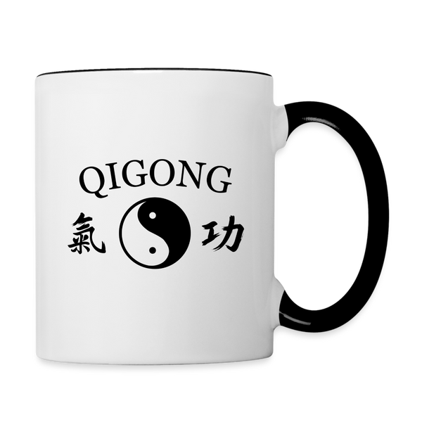 Qigong Coffee Mug - white/black
