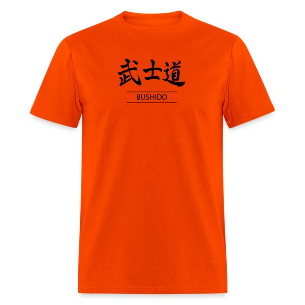 Bushido Kanji Men's T Shirt - orange