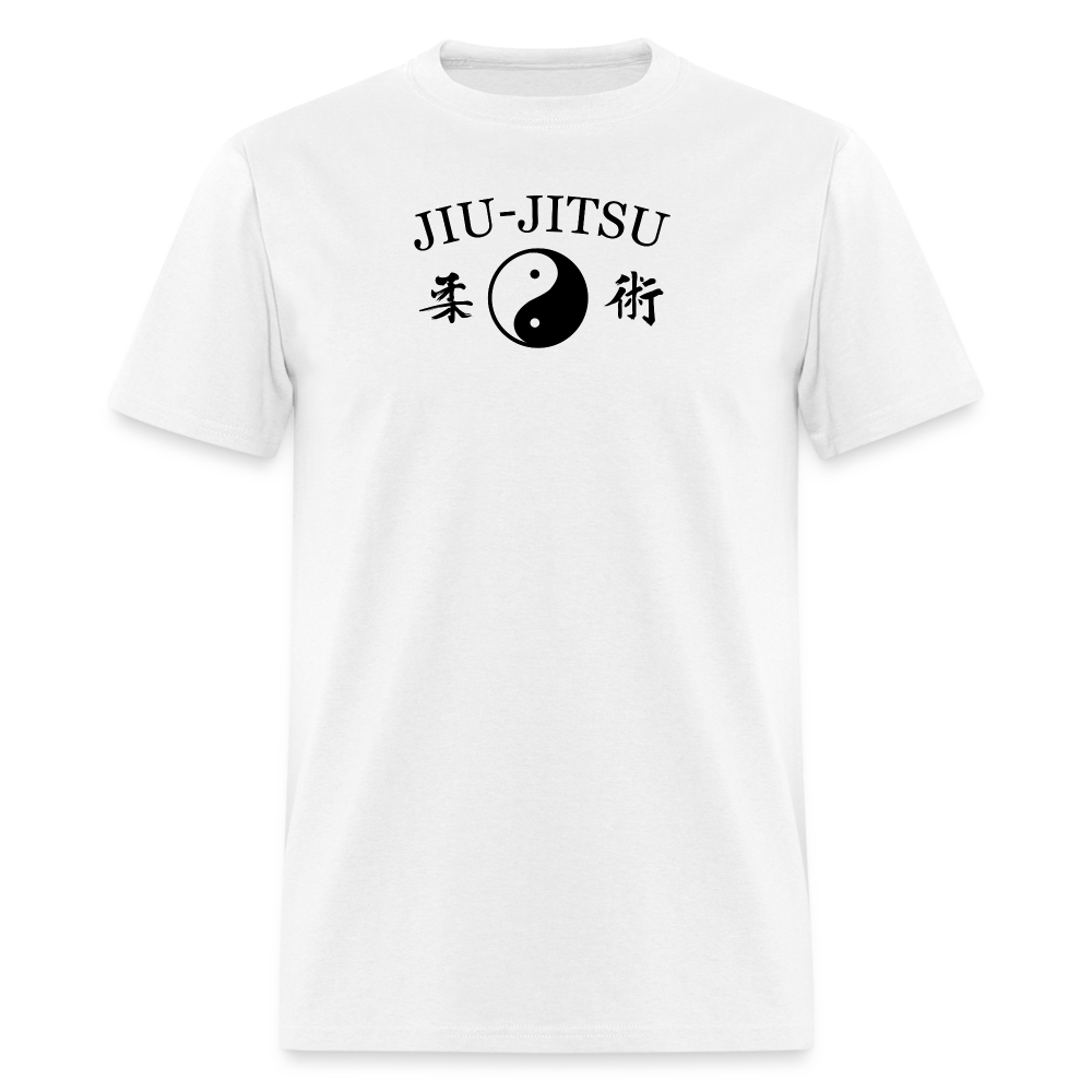 Jiu-Jitsu Yin and Yang Kanji Men's T-Shirt - white