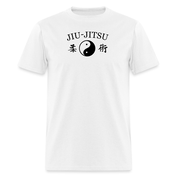 Jiu-Jitsu Yin and Yang Kanji Men's T-Shirt - white