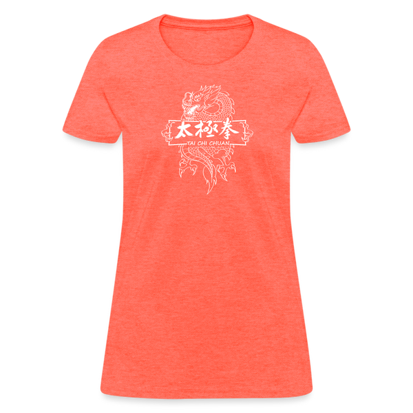 Dragon Tai Chi Chuan Women's T-Shirt - heather coral