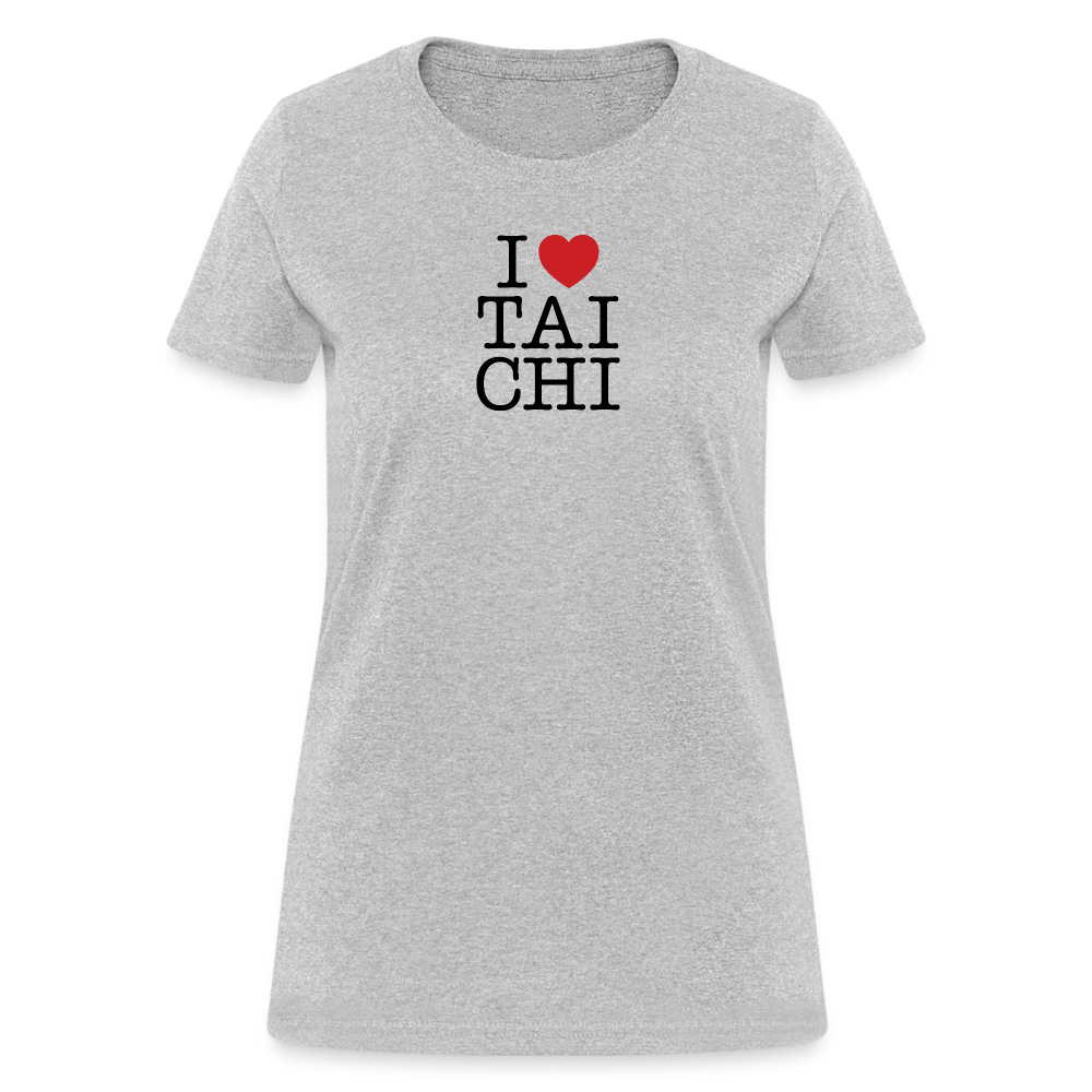 I Love Tai Chi Women's T-Shirt - heather gray