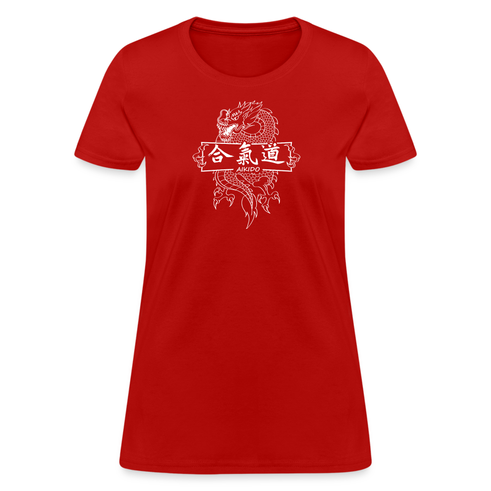 Dragon Aikido Women's T-Shirt - red