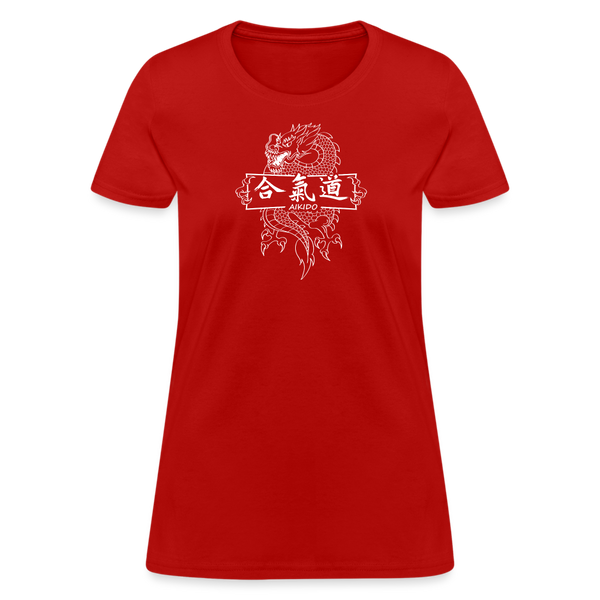 Dragon Aikido Women's T-Shirt - red