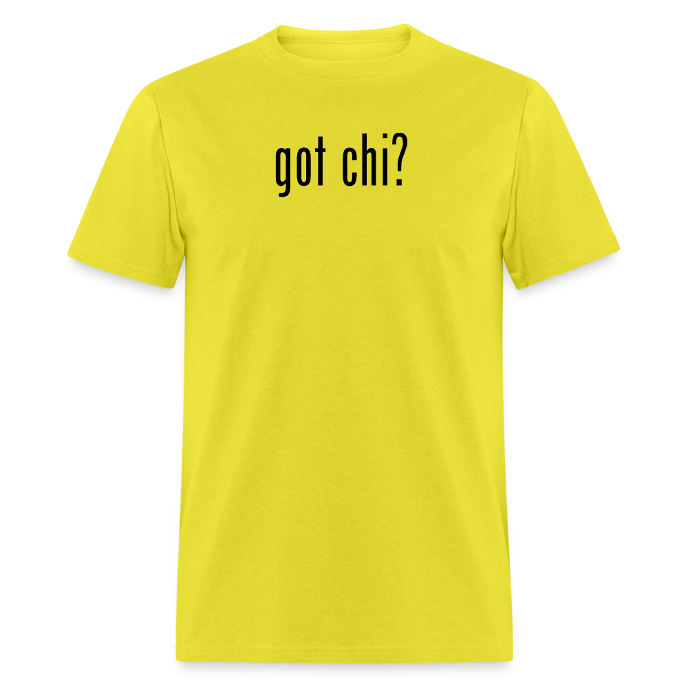 Got Chi? Men's T-Shirt - yellow