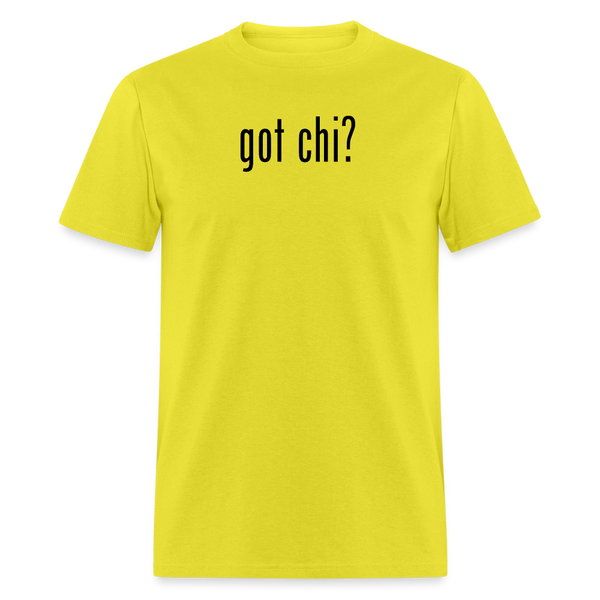 Got Chi? Men's T-Shirt - yellow