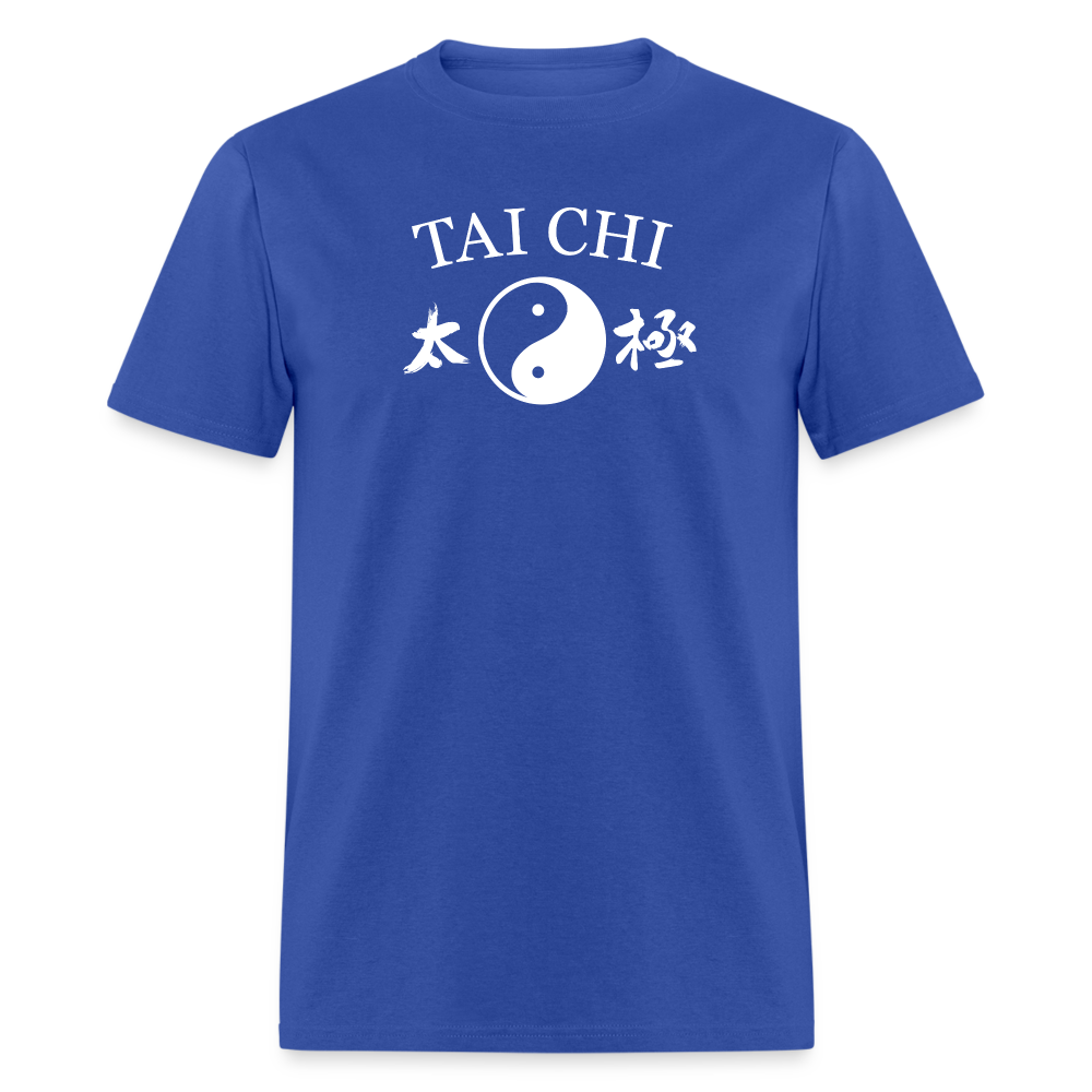 Tai Chi Yin and Yang with Kanji Men's T-Shirt - royal blue