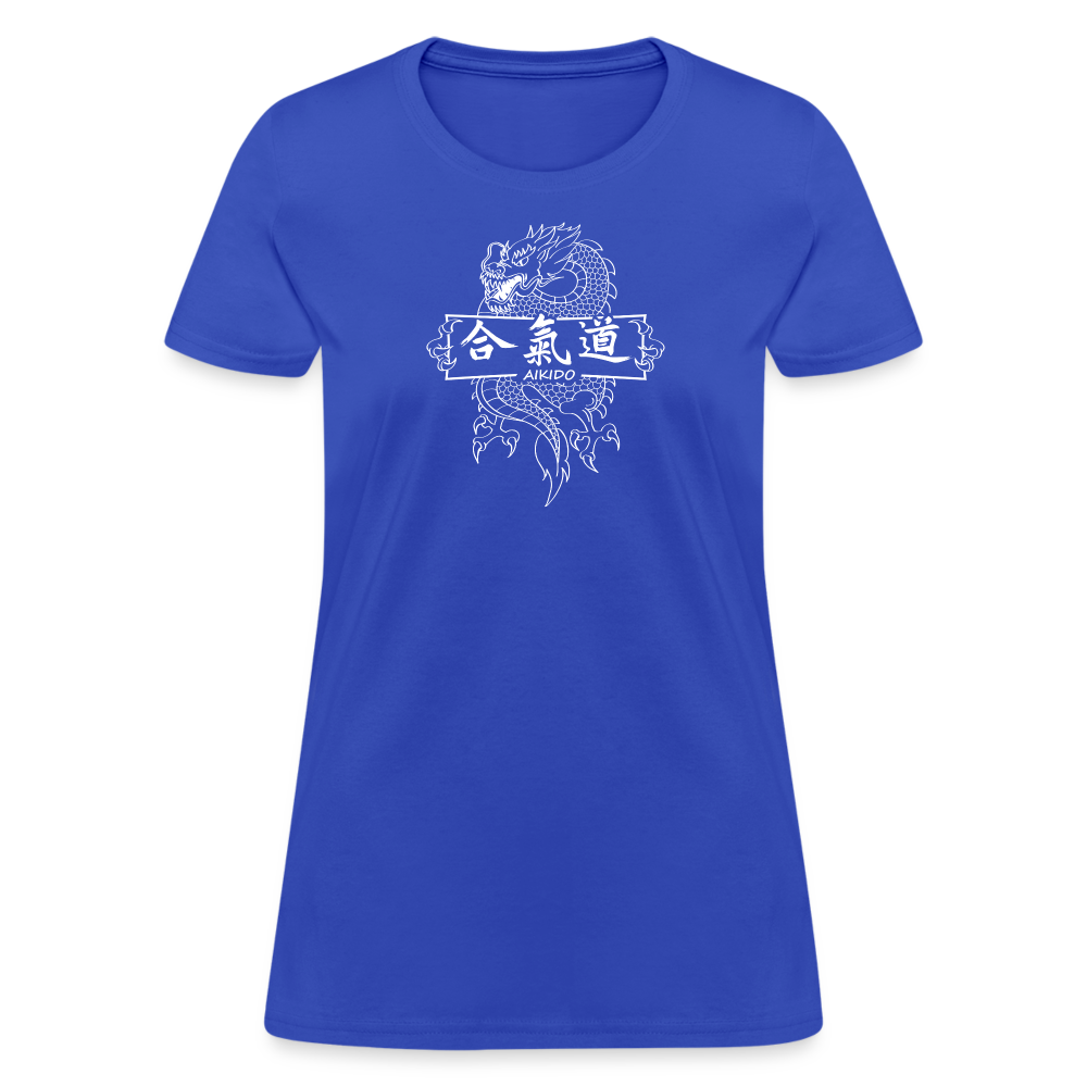 Dragon Aikido Women's T-Shirt - royal blue