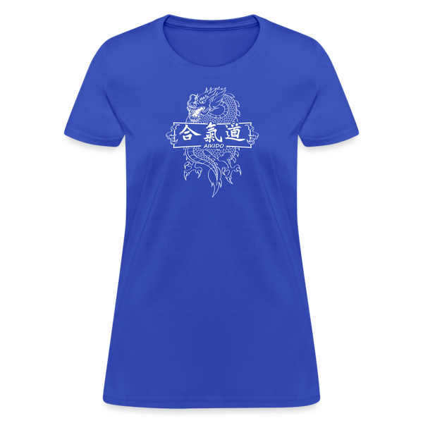 Dragon Aikido Women's T-Shirt - royal blue