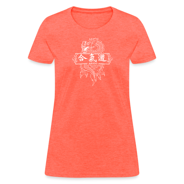 Dragon Aikido Women's T-Shirt - heather coral