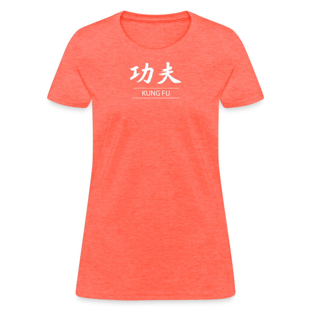 Kung Fu Kanji Women's T-Shirt - heather coral