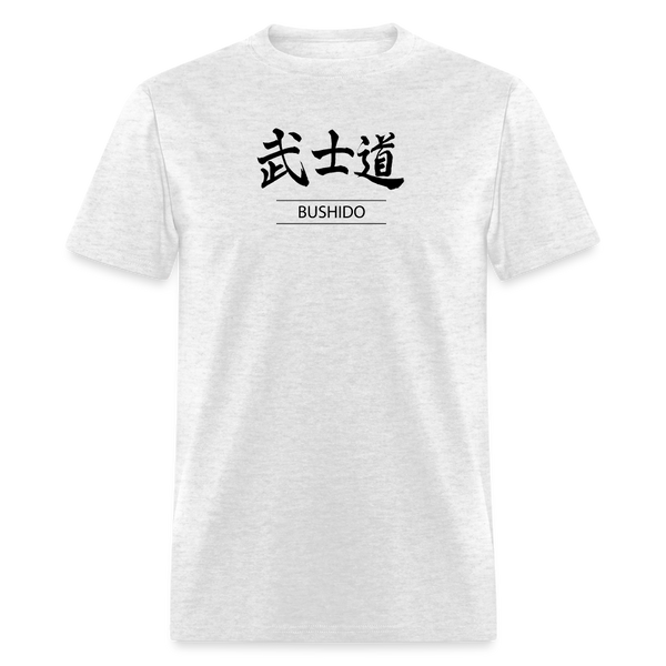 Bushido Kanji Men's T Shirt - light heather gray