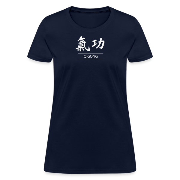 Qigong Kanji Women's T-Shirt - navy