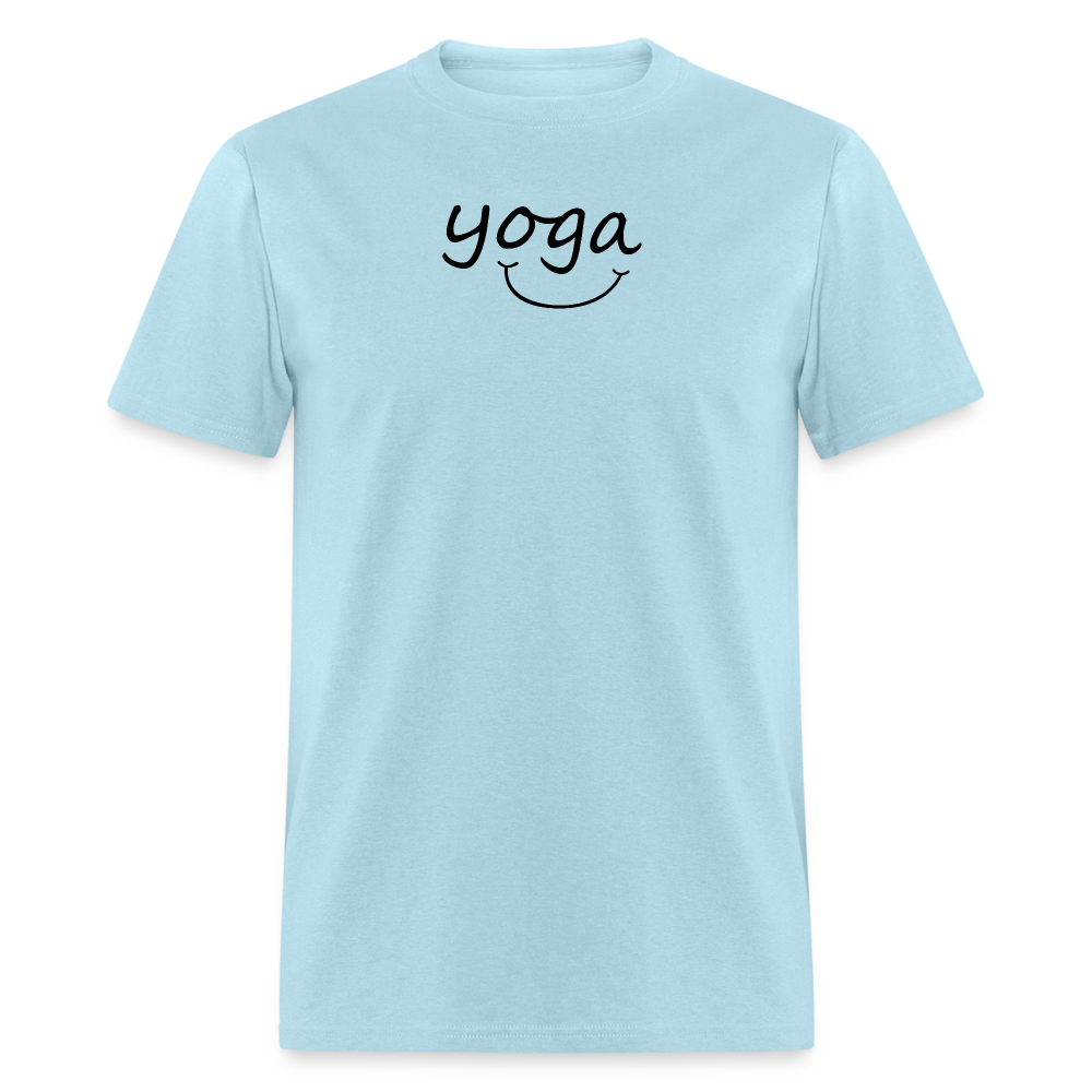 Yoga with a Smile Men's T-Shirt - powder blue