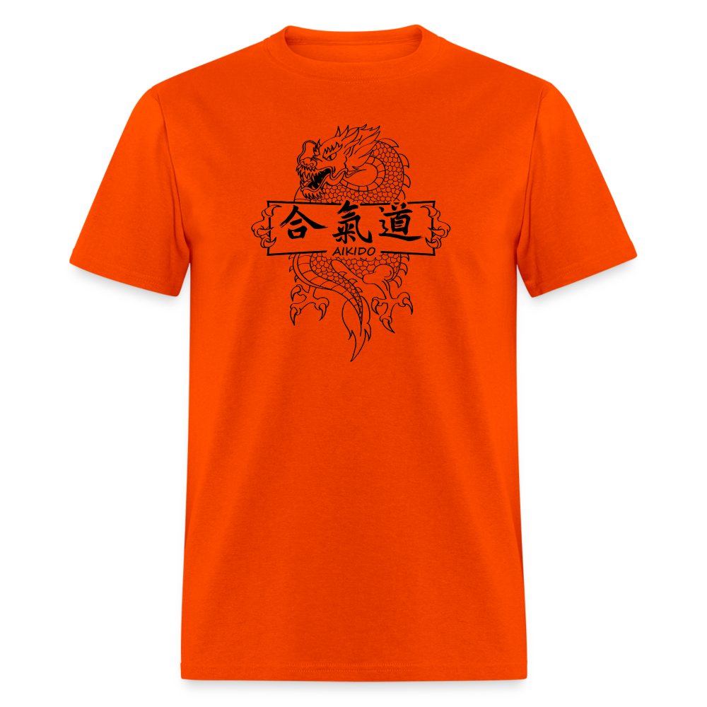 Dragon Aikido Men's T-Shirt - orange