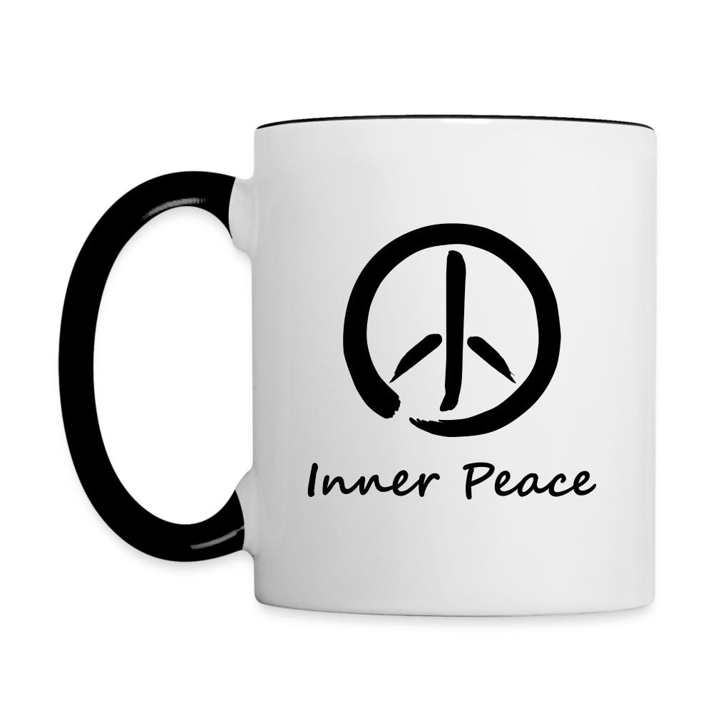 Inner Peace Coffee Mug - white/black