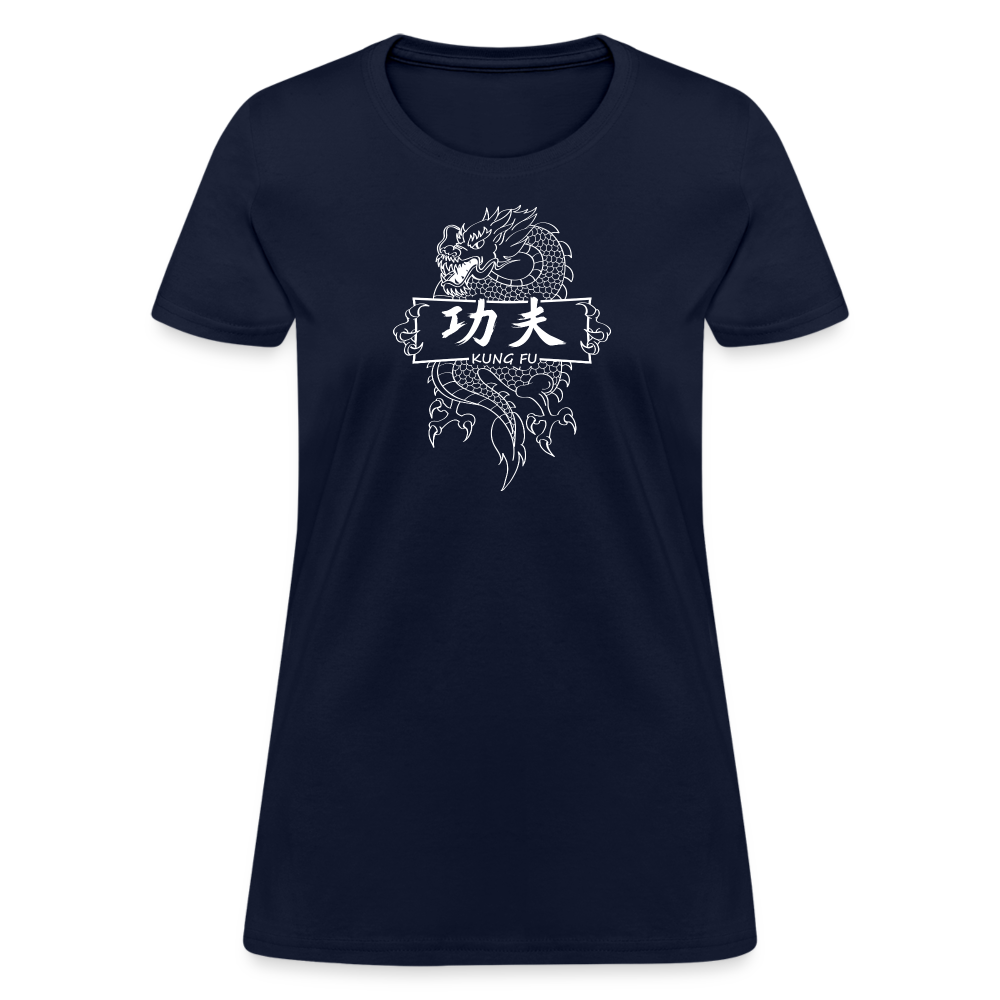 Dragon Kung Fu Women's T-Shirt - navy