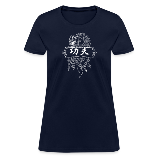 Dragon Kung Fu Women's T-Shirt - navy