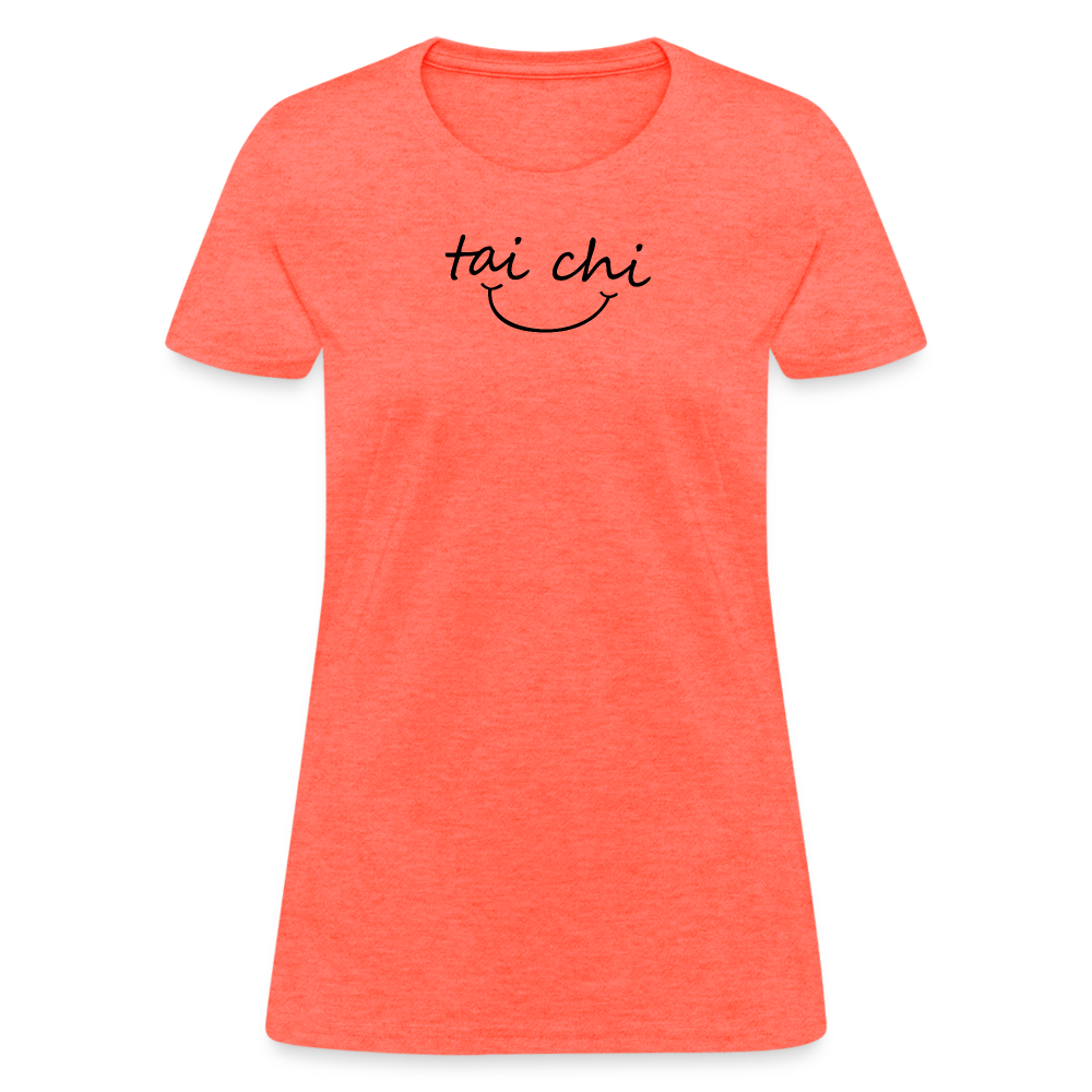 Tai Chi Smile Women's T-Shirt - heather coral