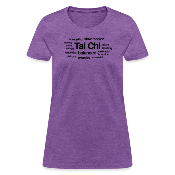 Tai Chi Health Benefits Women's T-Shirt - purple heather