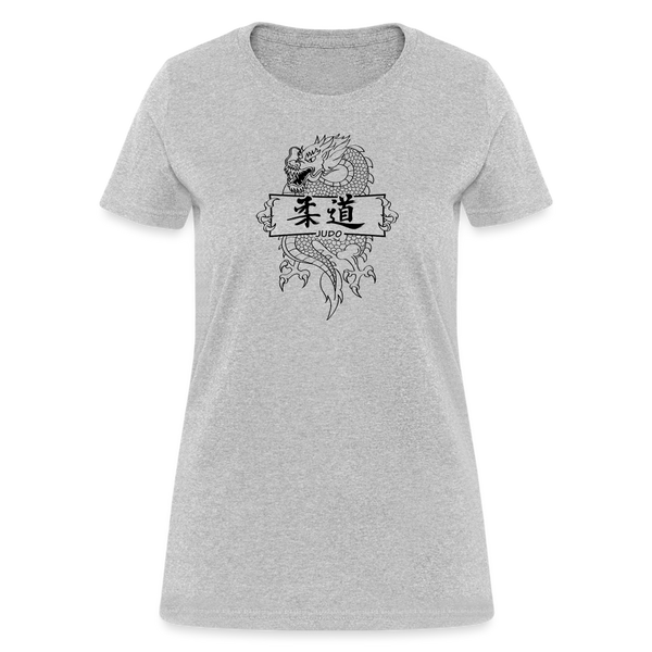 Dragon Judo Women's T-Shirt - heather gray