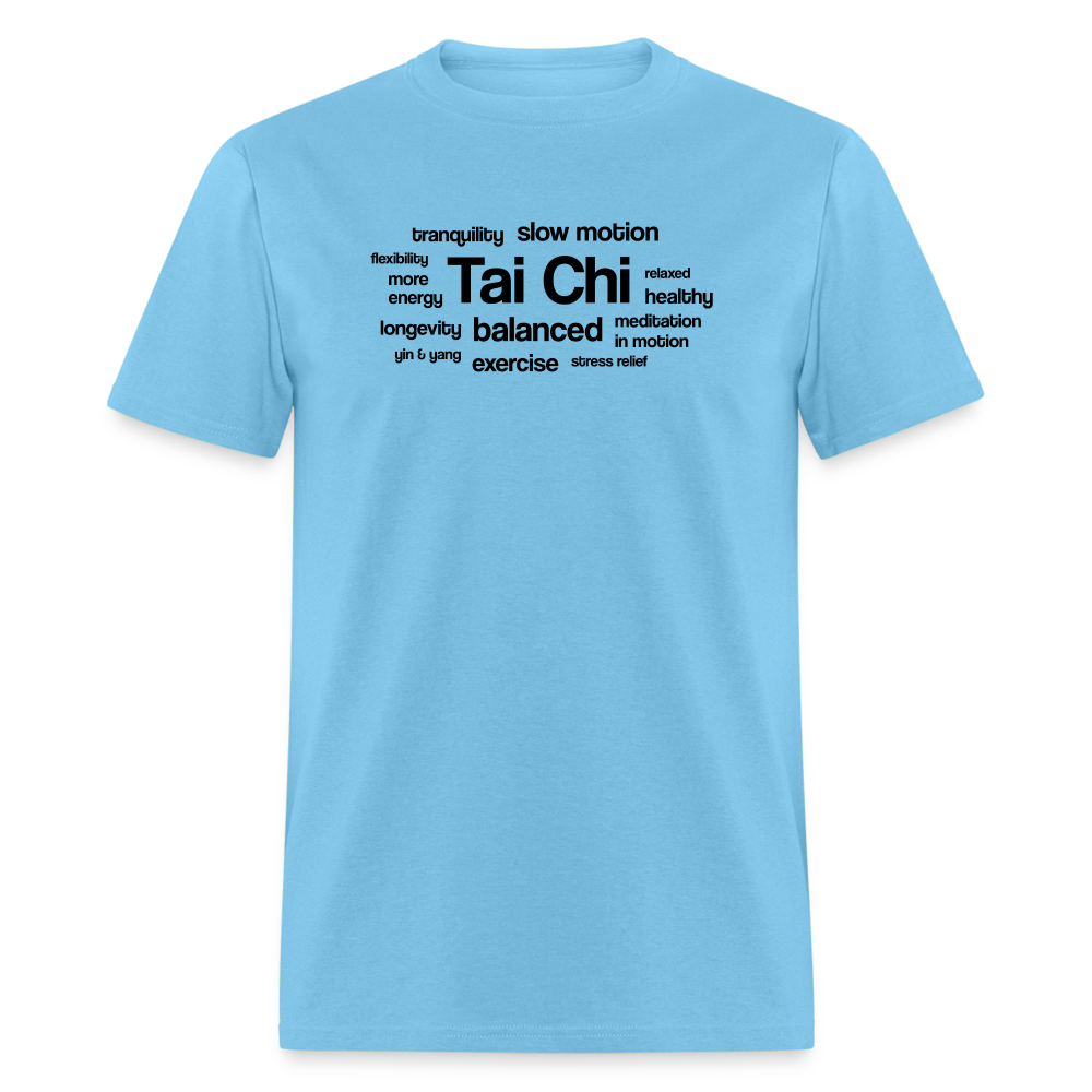 Tai Chi Health Benefits Men's T-Shirt - aquatic blue