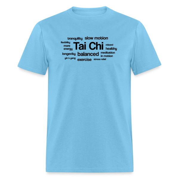 Tai Chi Health Benefits Men's T-Shirt - aquatic blue