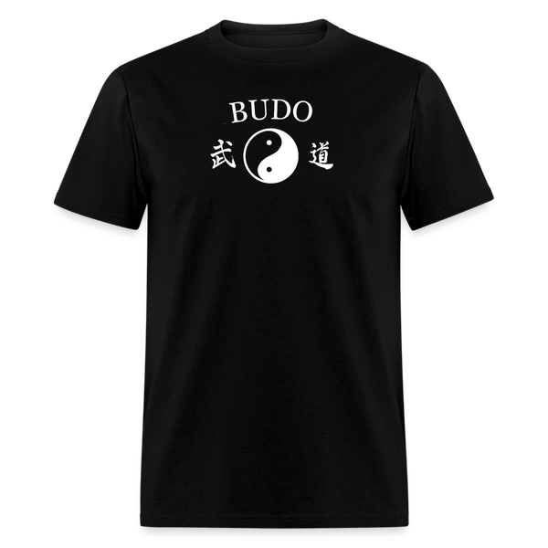 Budo Yin and Yang Kanji Men's T-Shirt - black