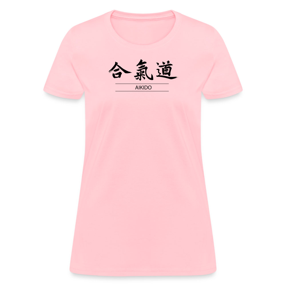 Aikido Kanji Women's T-Shirt - pink