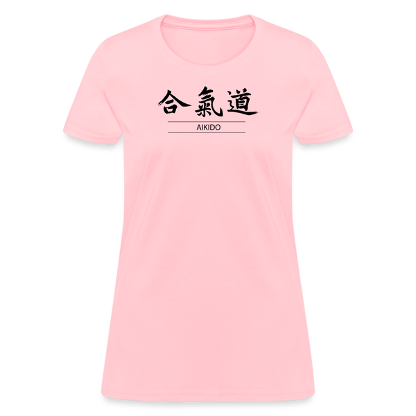 Aikido Kanji Women's T-Shirt - pink