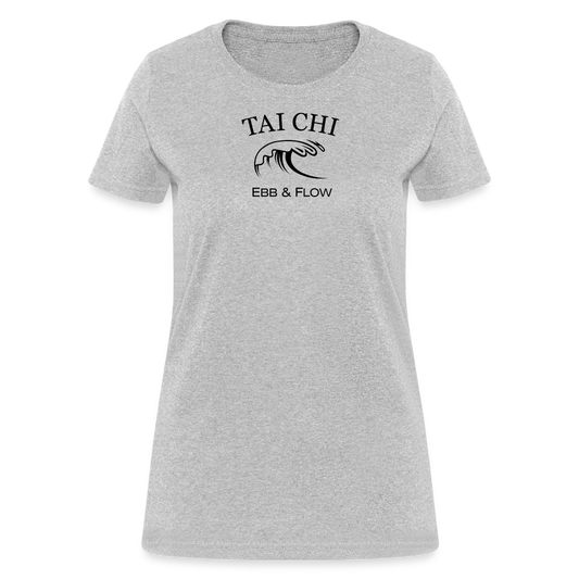 Tai Chi Ebb & Flow Women's T-Shirt - heather gray