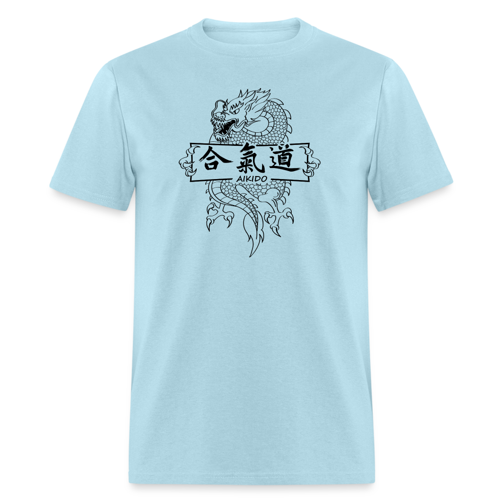 Dragon Aikido Men's T-Shirt - powder blue