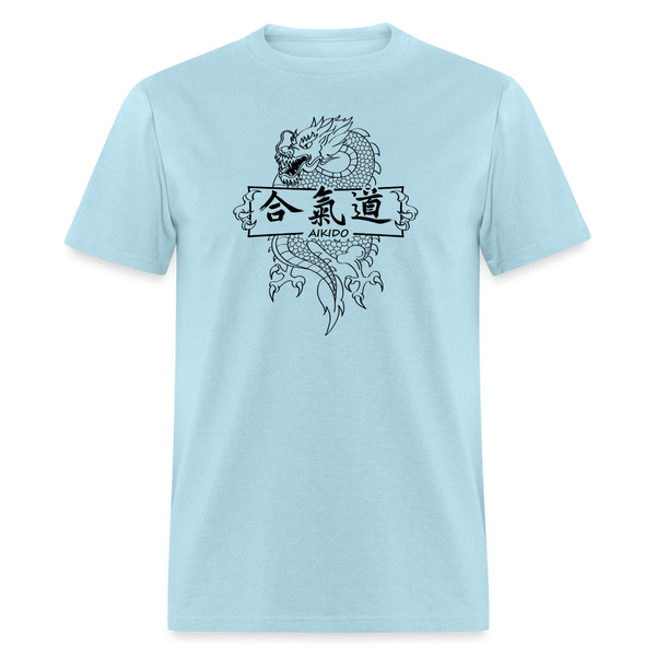 Dragon Aikido Men's T-Shirt - powder blue