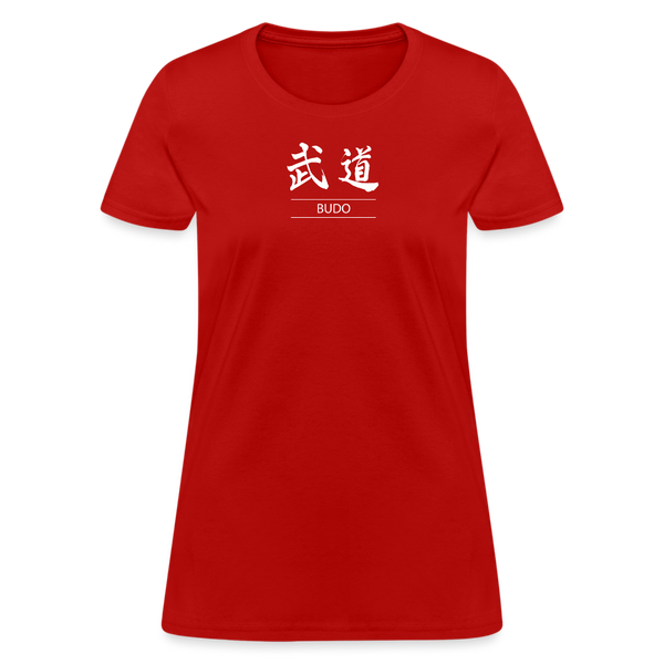 Budo Kanji Women's T-Shirt - red