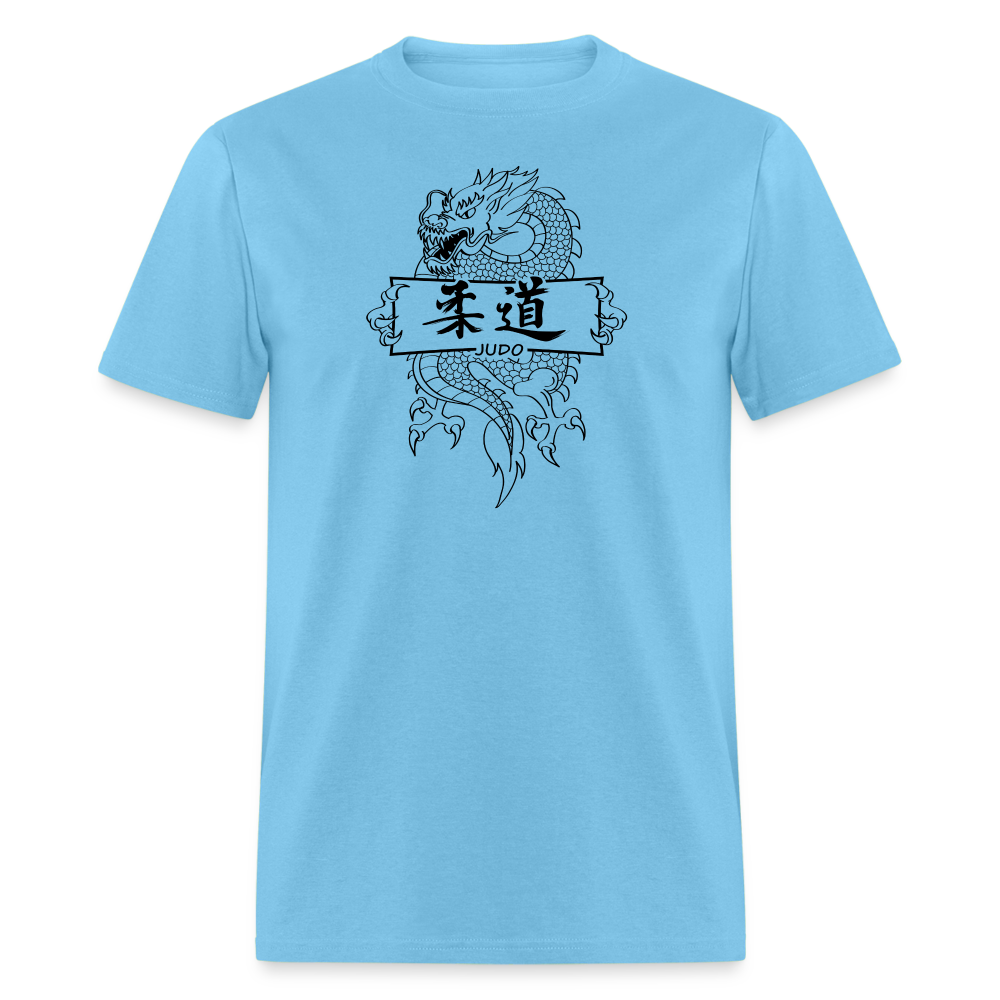 Dragon Judo Men's T-Shirt - aquatic blue